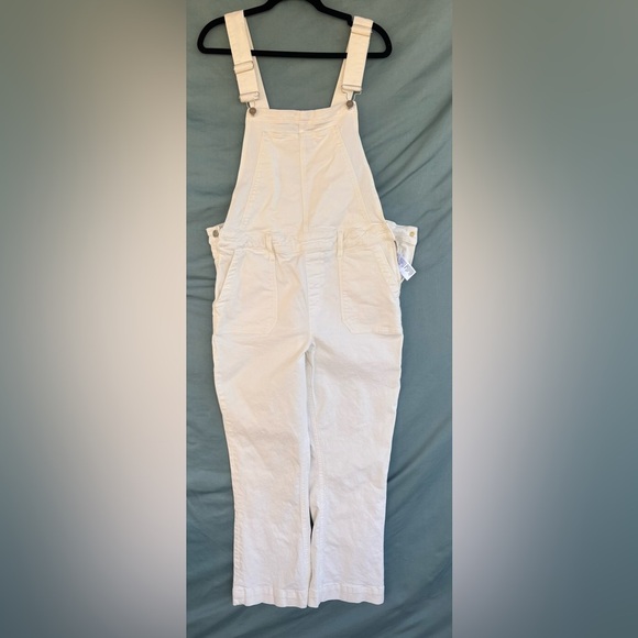 NWT Paige Claudine Denim Overalls, White Size 31 - Picture 1 of 8